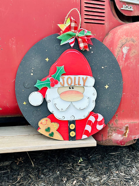 Jolly Santa Door Hanger