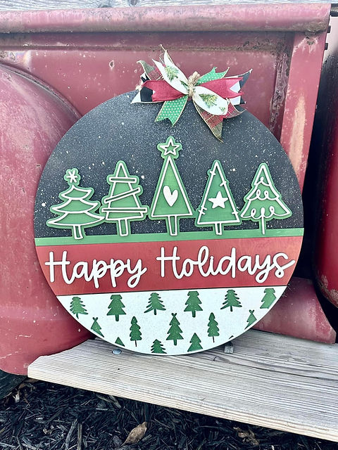 Happy Holidays Door Hanger