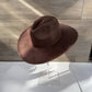 Classic Wide Brim Suede Premium Hat: CAMEL / ONE SIZE