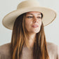 Bestsellers Structured hat with a wide brim in faux felt Fas: RUST / ONE SIZE