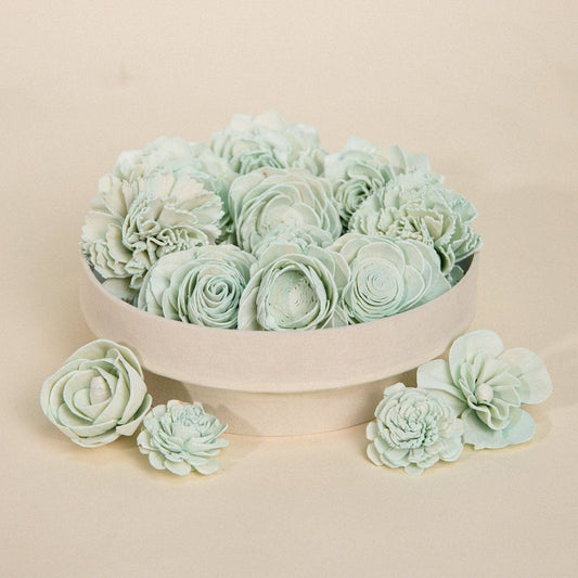 25-Pack of Sage-Colored Mixed Flowers: 50 Pack