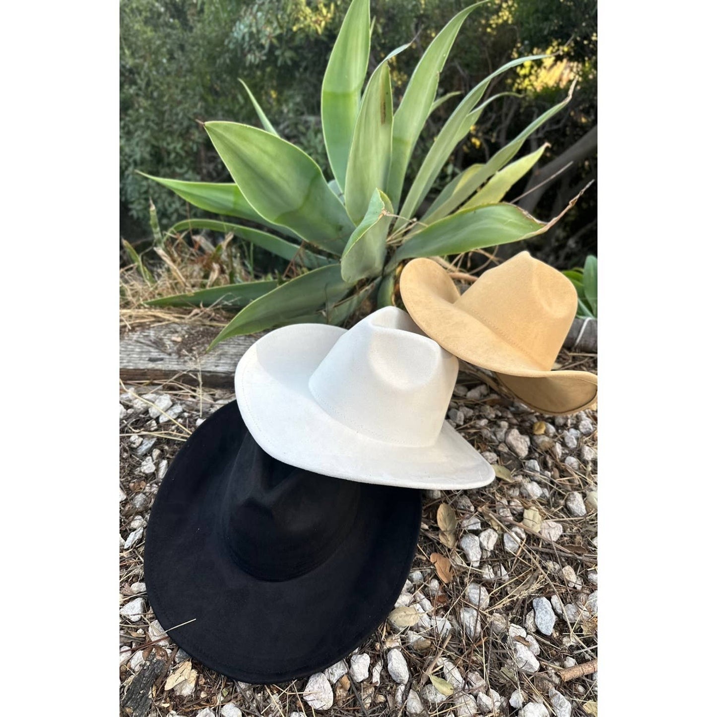 Best seller!!  Fashion Vegan suede cowboy hat : OLIVE / ONE SIZE