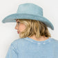 Vegan Suede Cowboy Hat: CARAMEL / ONE SIZE