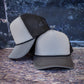 Tri Color Mesh Trucker Cap: Lavender/ Purple Magna Pony