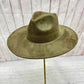 Classic Wide Brim Suede Premium Hat: Blue / ONE SIZE