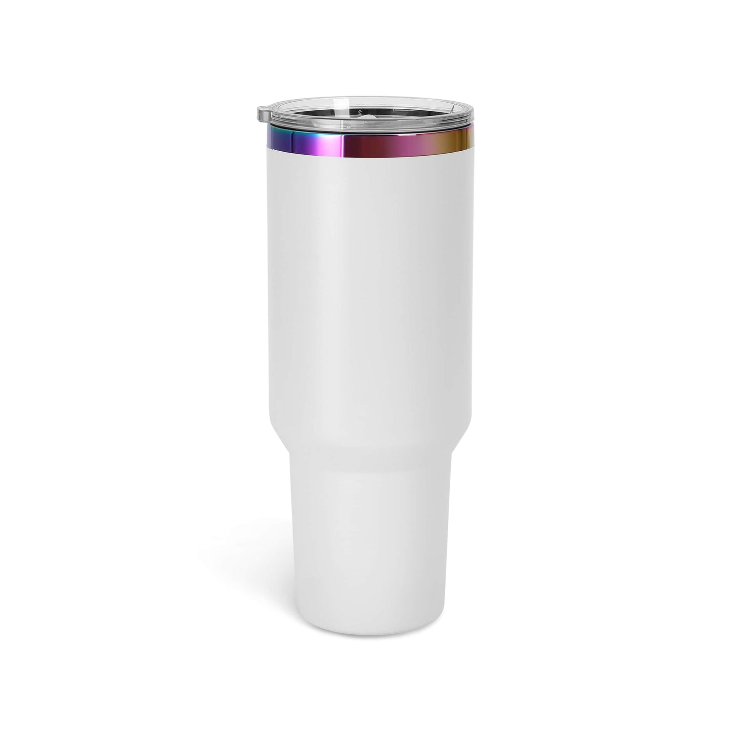 Makerflo 40 oz Rainbow Plated Powder Coated Tumbler: Black / Singles