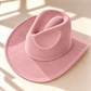 Vegan Suede Cowboy Hat: CARAMEL / ONE SIZE