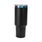 Makerflo 40 oz Rainbow Plated Powder Coated Tumbler: Black / Singles