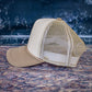 Tri Color Mesh Trucker Cap: Lavender/ Purple Magna Pony