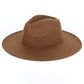 Hana - Solid Plain Panama Hat: Oatmeal