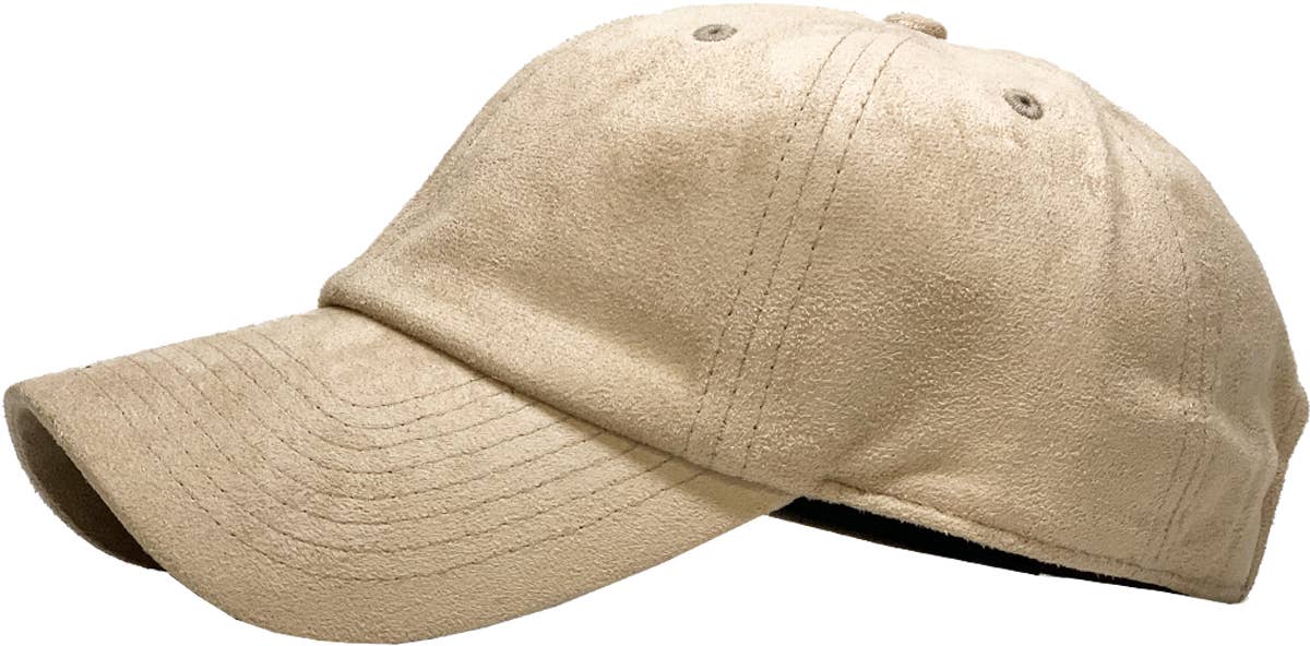 KBETHOS - SUEDE BASEBALL CAP: LBR