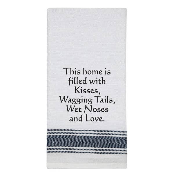 NEW BB-T-167 White Kitchen Towel "This home..."