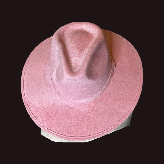 Nati Natash - Rancher Vegan Suede Hat - W: Medium / Baby Pink