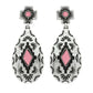 2-Tier Western Turquoise Teardrop Earrings: Turquoise
