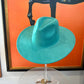 Best seller Fashion Classic Wide Brim Suede Premium  Hat : Blue / ONE SIZE