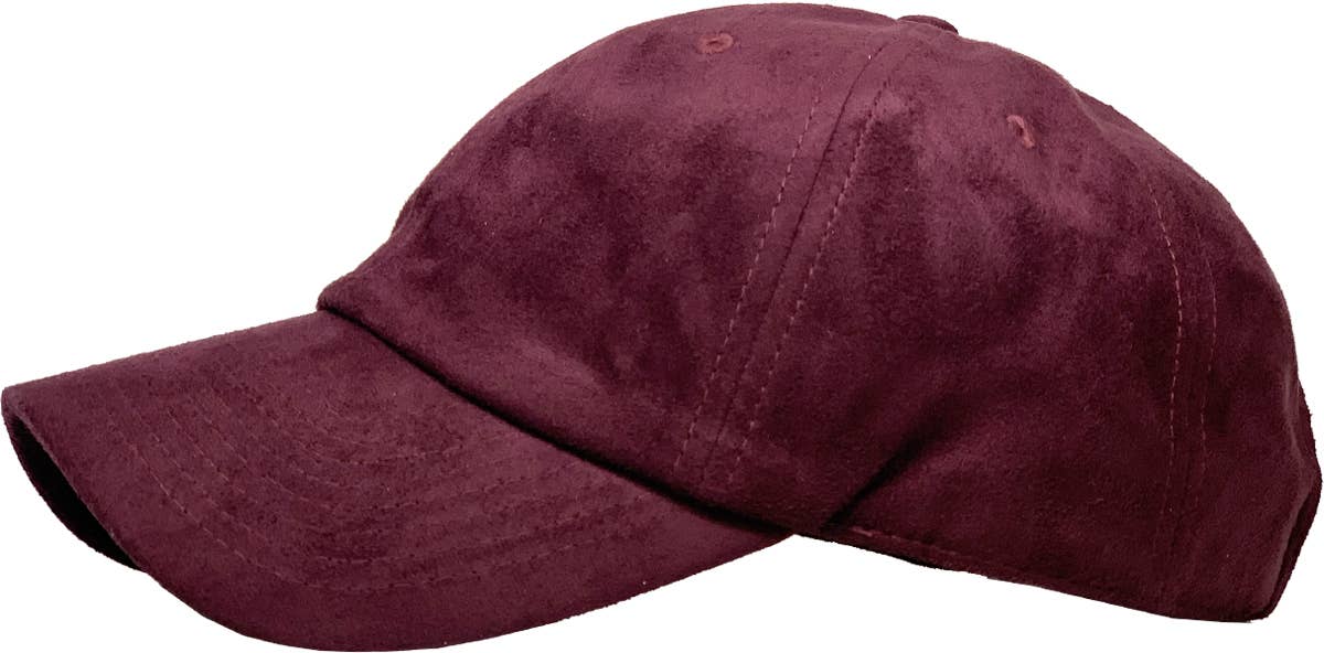 KBETHOS - SUEDE BASEBALL CAP: LBR