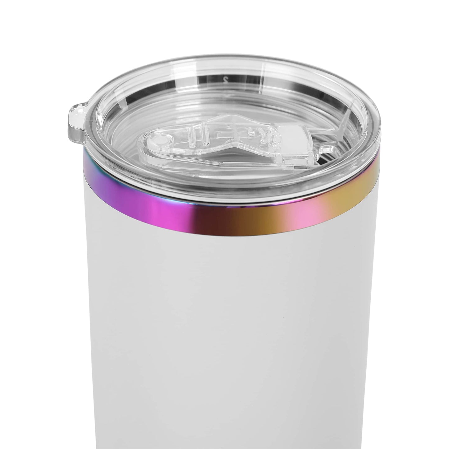 Makerflo 40 oz Rainbow Plated Powder Coated Tumbler: Black / Singles