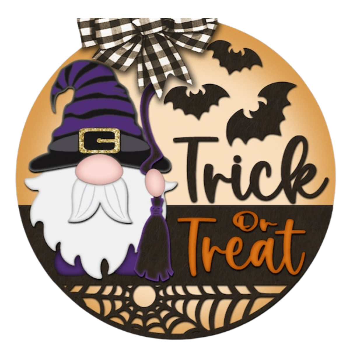 Trick or Treat Gnome Door Hanger