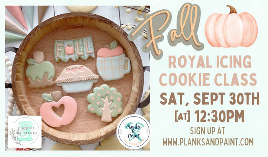 Fall Royal Icing Cookie Decorating Class