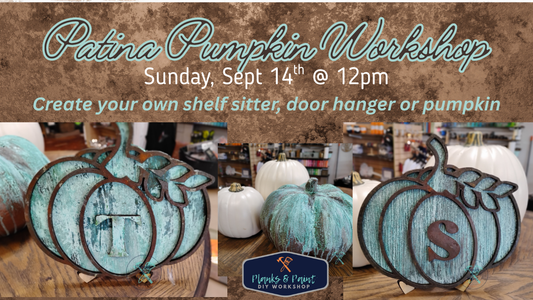 FALL PATINA PUMPKIN WORKSHOP - 9.14.25 @ 12PM