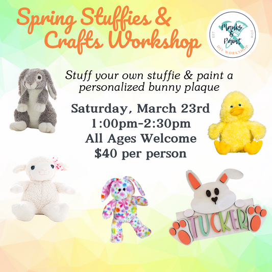3/23/24 Spring Stuffy & Paint Workshop