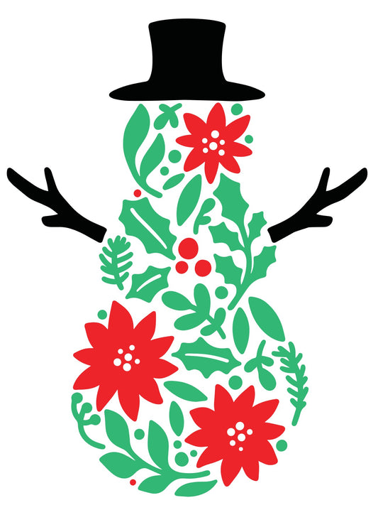 Floral Snowman