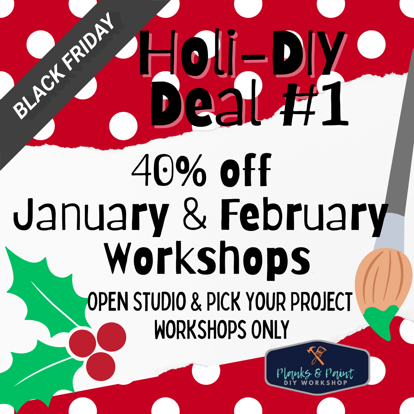 Holi-Deal #1-Black Friday Workshop Special