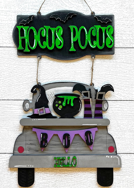 Hocus Pocus Truck 3D Door Hanger