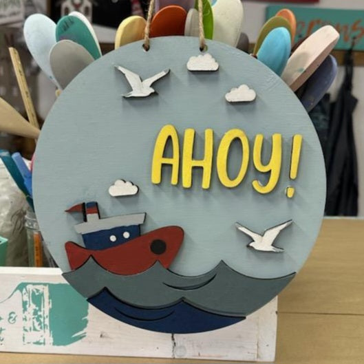 Ahoy! 10" Round Door Hanger