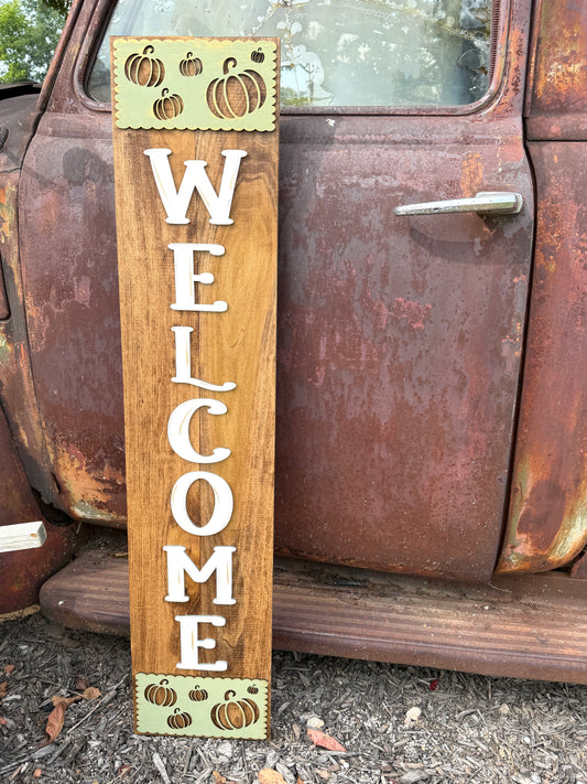 Welcome Pumpkin Porch