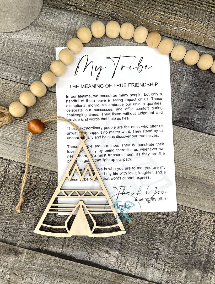 My Tribe Story Card Ornament