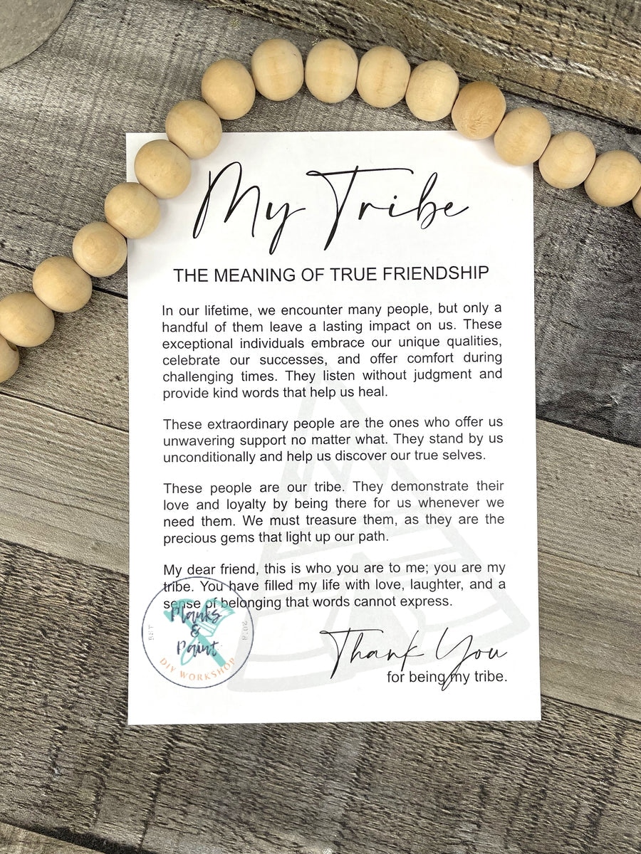 My Tribe Story Card Ornament