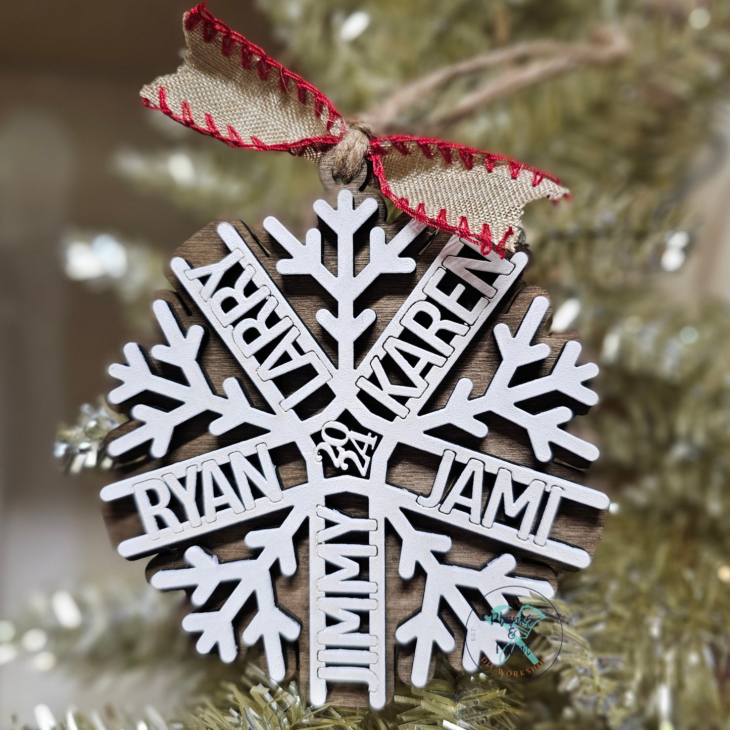 Snowflake Names Ornament