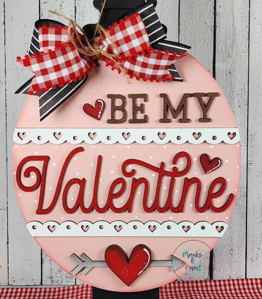 Be My Valentine Door Hanger