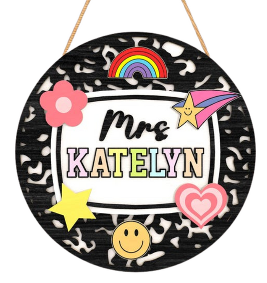 Teacher Notebook 3D Laser Door Hanger TEA121