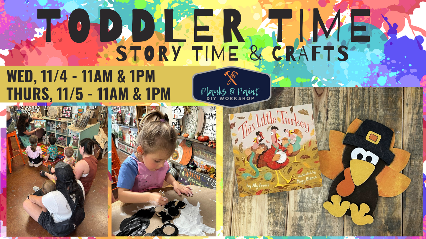 TODDLER TIMES: STORY TIME & CRAFTING