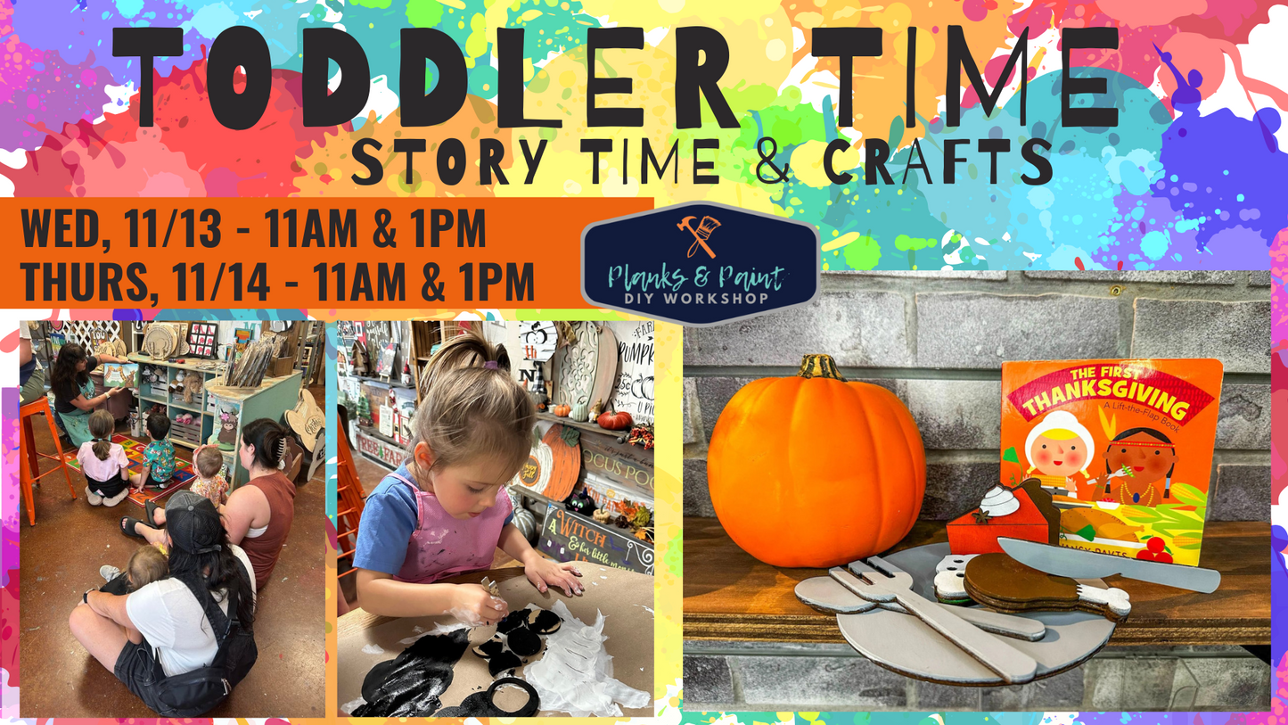 TODDLER TIMES: STORY TIME & CRAFTING