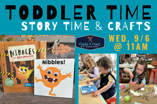 TODDLER TIME: NIBBLES - THE BOOK MONSTER - 9.6.23 @ 11AM