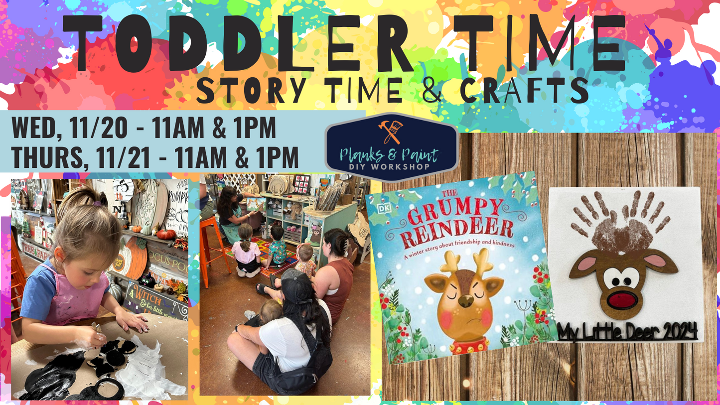 TODDLER TIMES: STORY TIME & CRAFTING