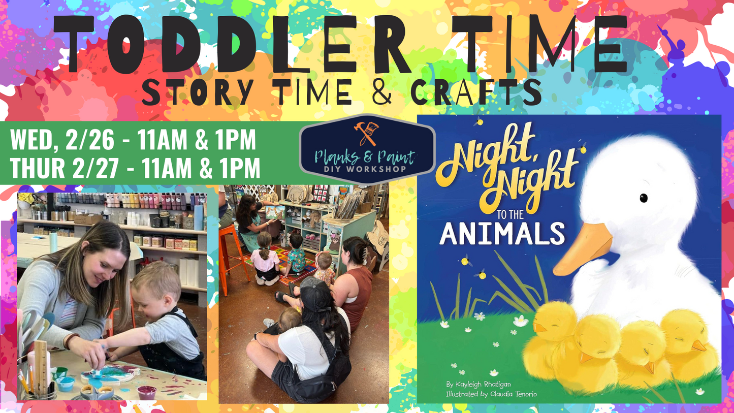 TODDLER TIMES: STORY TIME & CRAFTING