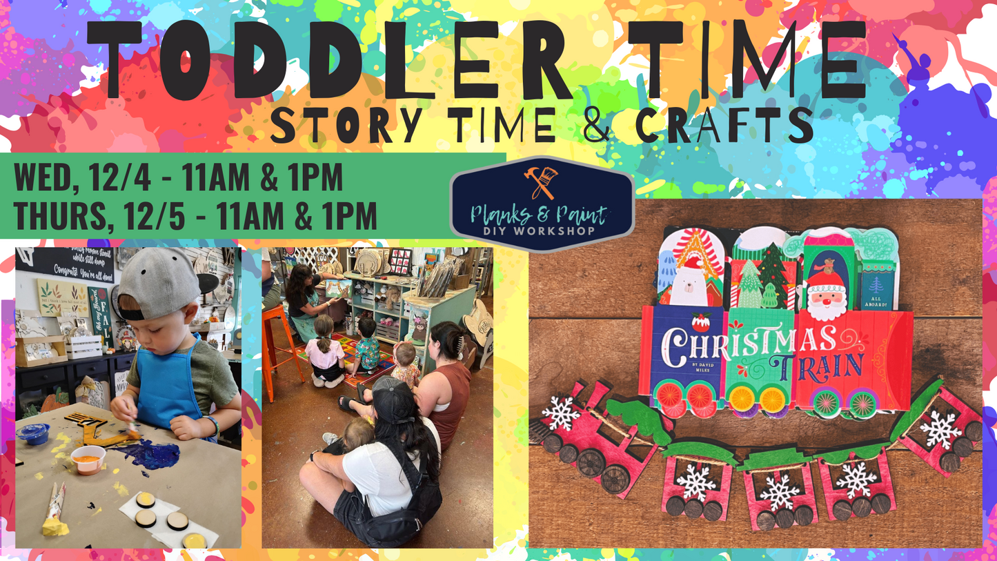 TODDLER TIMES: STORY TIME & CRAFTING