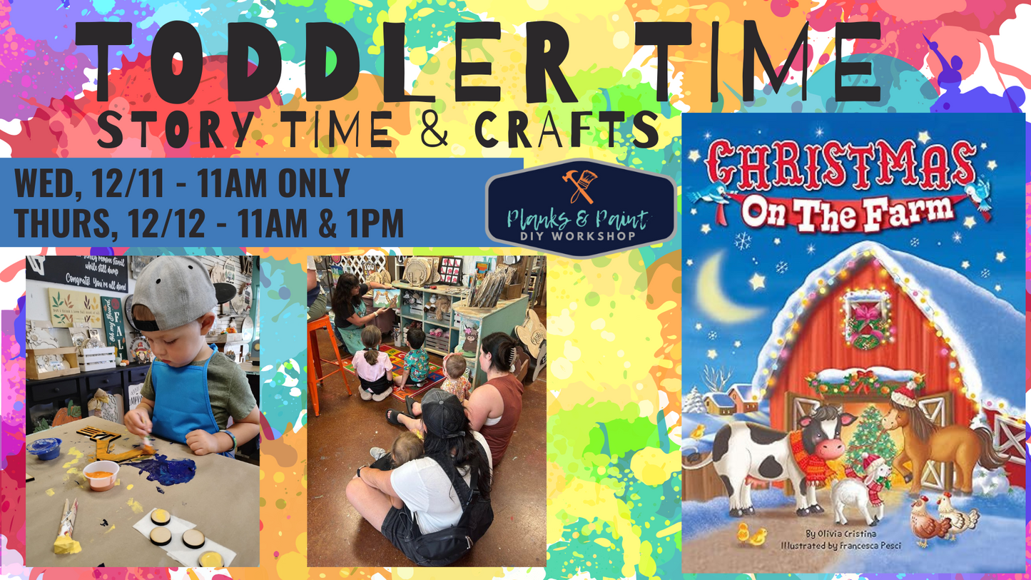 TODDLER TIMES: STORY TIME & CRAFTING