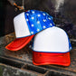 Magna Pony Patriotic Metallic Laser Cut Back Cap