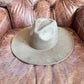 Fashion Classic Wide Brim Premium Suede Hat: SAGE / ONE SIZE