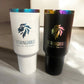 Makerflo 40 oz Rainbow Plated Powder Coated Tumbler: Black / Singles