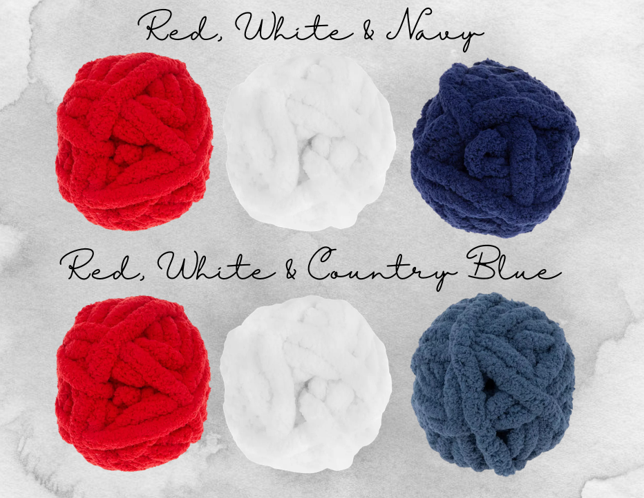 American Flag Chunky Blanket Workshop