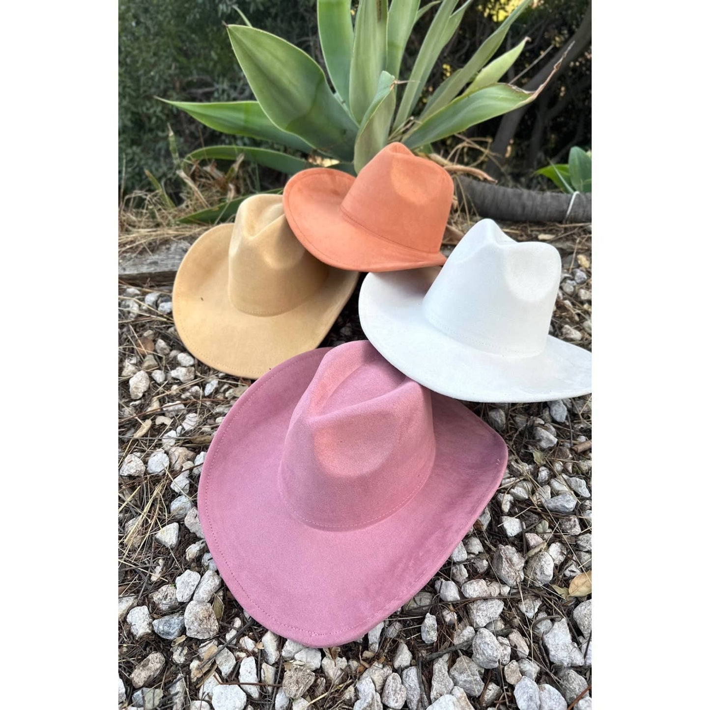 Best seller!!  Fashion Vegan suede cowboy hat : OLIVE / ONE SIZE