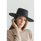 Bestsellers Structured hat with a wide brim in faux felt Fas: RUST / ONE SIZE