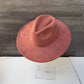 Classic Wide Brim Suede Premium Hat: Wine / ONE SIZE