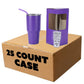 Makerflo 30 oz Powder Coated Tumbler, Handle Sold Separately: Pink / Singles